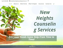 Tablet Screenshot of newheightscounselingservices.com